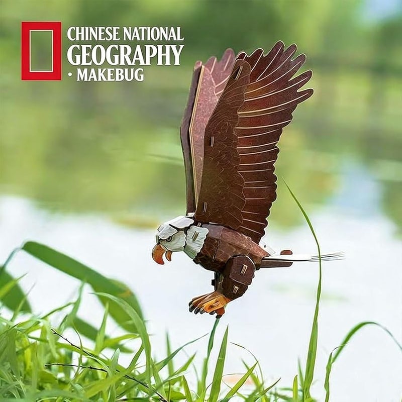 طائر الطنان ثلاثي الأبعاد طقم تركيب لغز الطيور نموذج DIY مع صوت النداء للكبار والأطفال هدية حرفية اللون E - Image 2